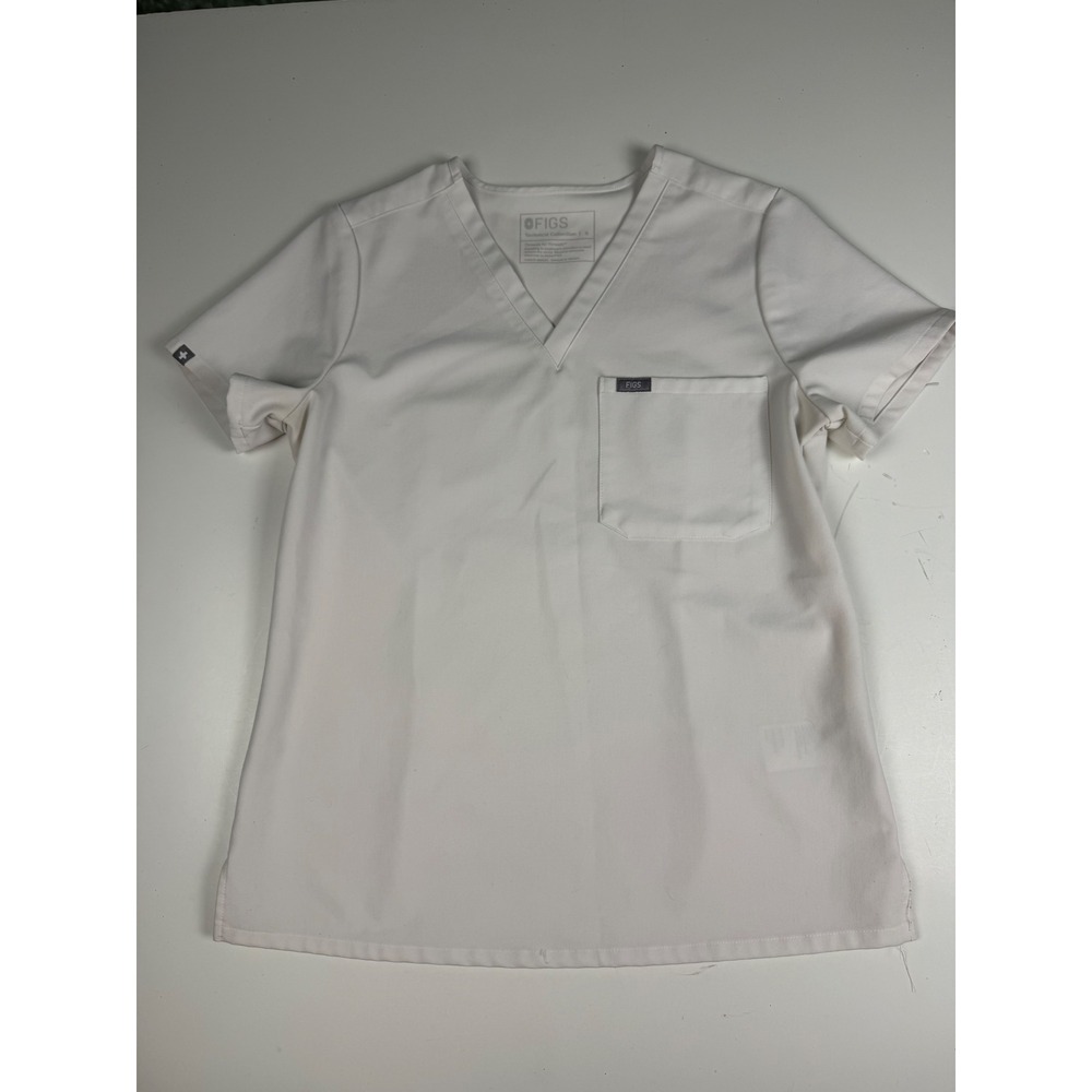 FIGS Technical Collection Scrub Tops Bundle 5 Pack V-Neck Small Black White Tan - Picture 11 of 16